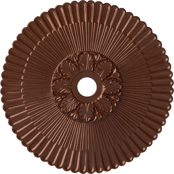 Ekena Millwork Melonie Ceiling Medallion (Fits Canopies up to 6 1/4"), 36 1/4"OD x 1 7/8"P, Copper Penny CM36MECPS - main